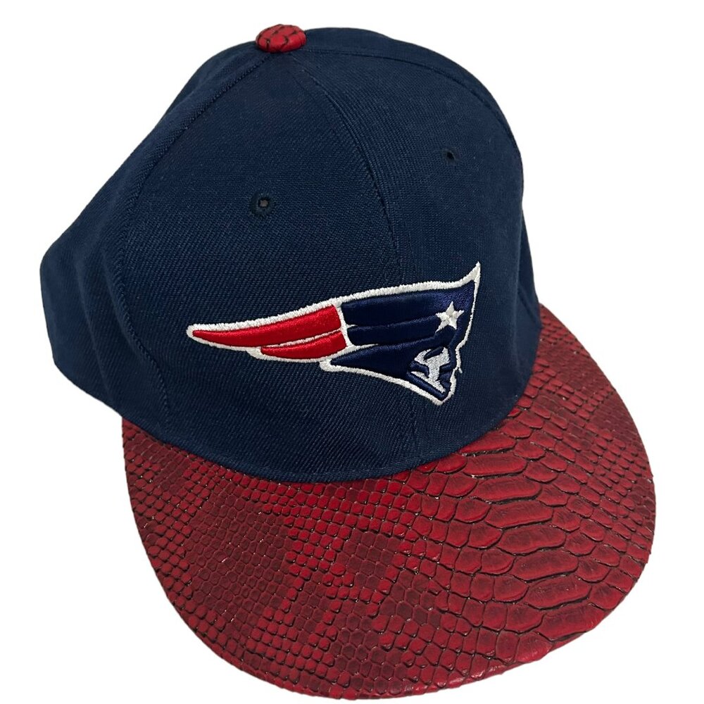 NEW ENGLAND PATRIOTS HAT Head Coverz Snapback Blue Red